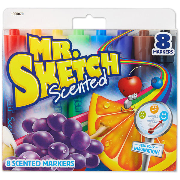 Mr.Sketch Scented Watercolor Marker Set 8/Pkg-Chisel