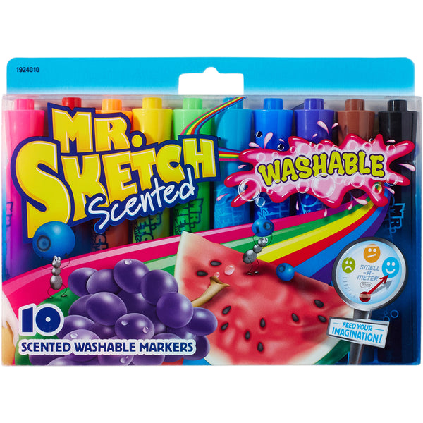 Mr.Sketch Scented Washable Marker Set 10/Pkg-Chisel