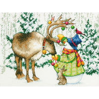 Dimensions Counted Cross Stitch Kit 12"X9"-Ornamental Reindeer (14 Count)