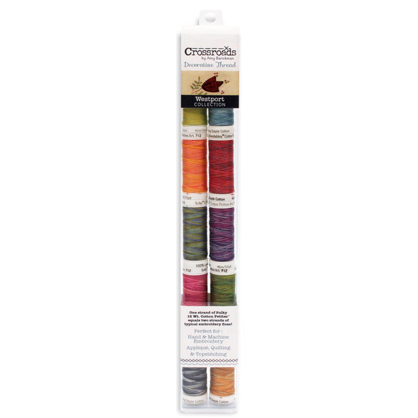 Crossroads Sulky Cotton Petites 12 Weight 10/Pkg-Westport Collection