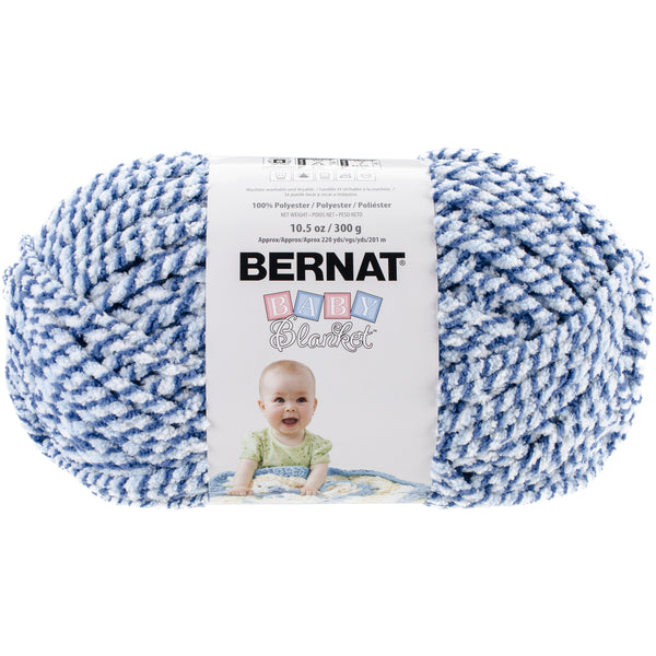 Baby Blanket Twists Big Ball Yarn-Blue Twist