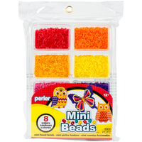 Perler Mini Beads Fused Bead Tray 8,000/Pkg-Warm