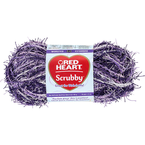 Red Heart Scrubby Yarn-Jelly