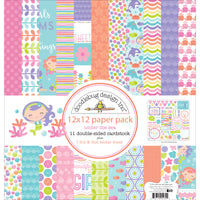Doodlebug Double-Sided Paper Pack 12"X12" 11/Pkg-Under The Sea
