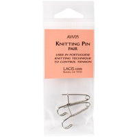 Knitting Pin Pair-Silver